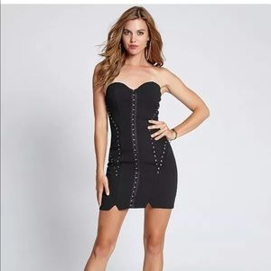 ❤️HP❤️ Guess Studded Panel Corset Dress NWT